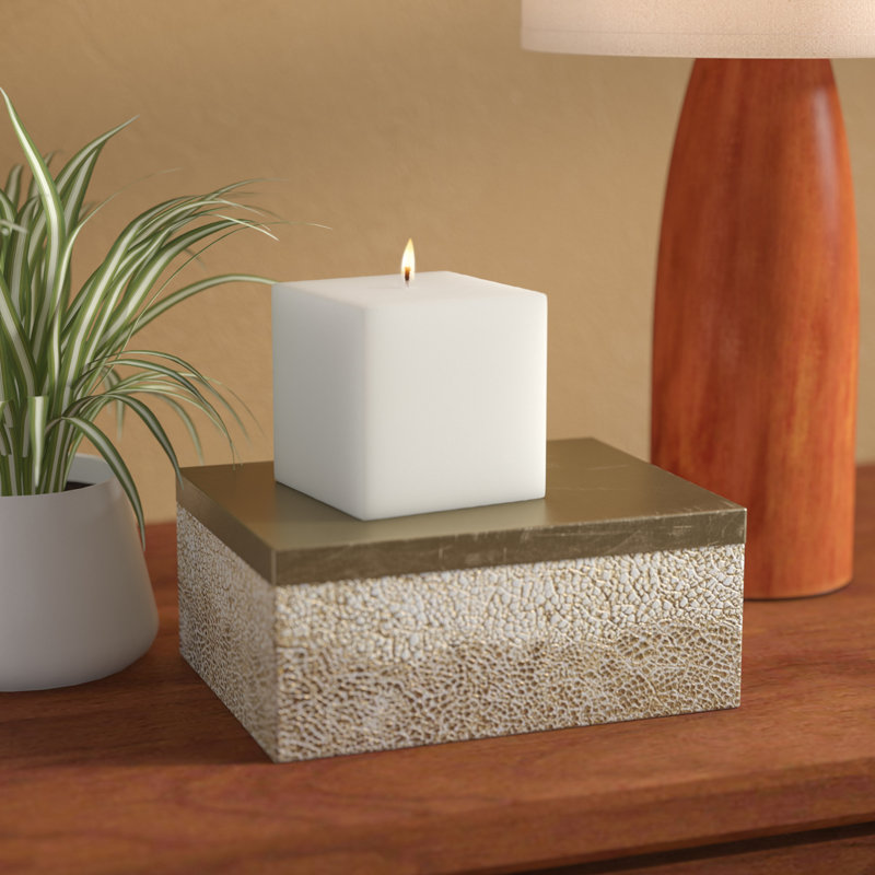 Wrought Studio Square Pillar Candle & Reviews Wayfair